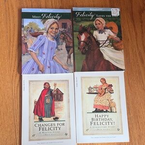 American Girl Felicity Book Collection - Blue and Red Covers